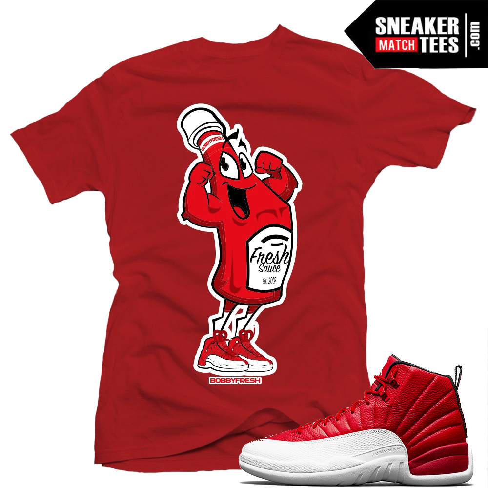 Gym Red 12 T Shirts Match Jordan Retro Sneaker Match Tees 