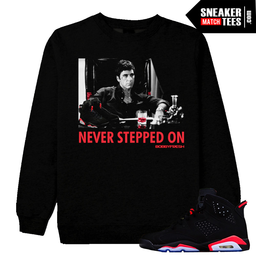 Infrared 6 Jordan Retro matching streetwear sneaker tees shirts hoodies and crewnecks clothing