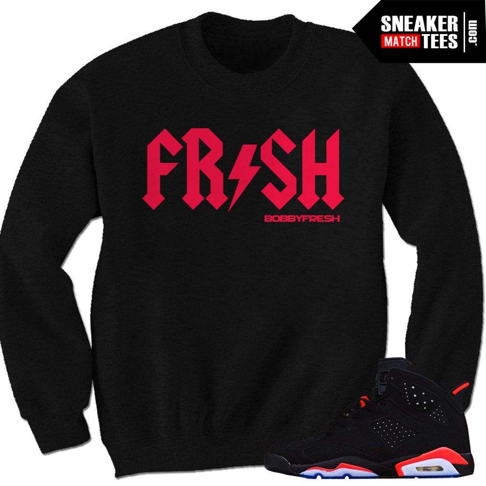 Streetwear Clothing Sneaker tees to match the Jordan March Retro 6 infrared | Infrared 6s