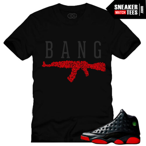 Dirty Bred 13s matching Calvin from the Dirty Bred 13 sneaker tee collection