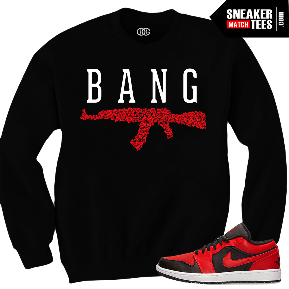 RTP BLESSED Sneaker Tee - Black T-Shirt To Match J1 Pine Green (Sizes S-3XL)