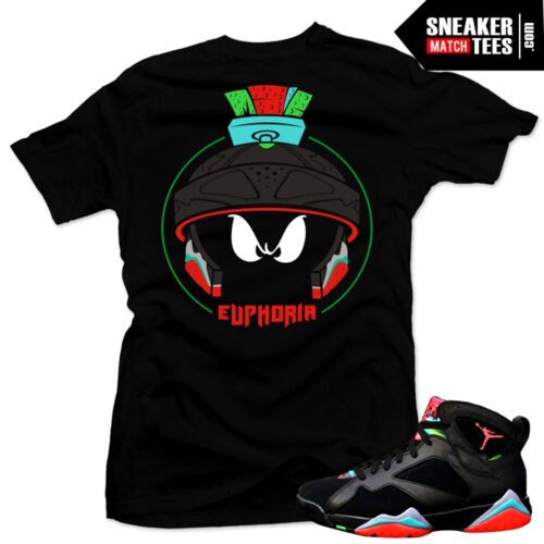 Jordan 7 Marvin the Martian sneaker tees shirts match new jordans online shopping streetwear karmaloop