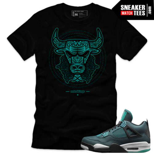 Jordan 4 Teal matching shirts for men online