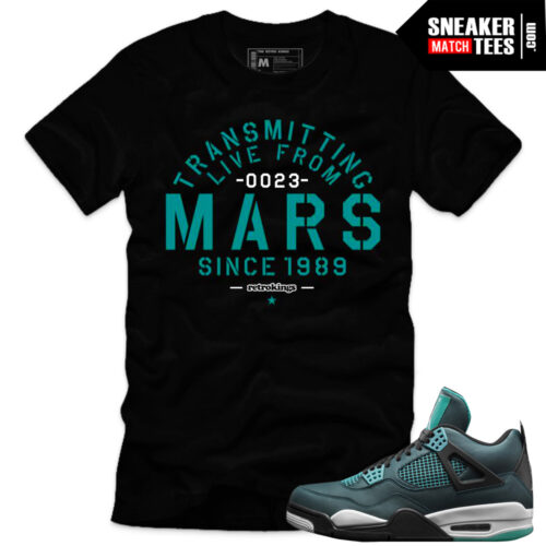 Sneaker-tees-shirts-match-New-jordans-Teal-4s-shirts-match-Jordan-Retro-4-Teal