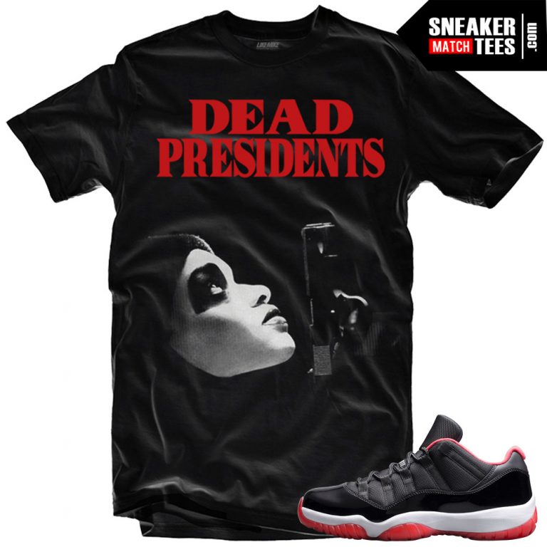 2P T-Shirt Match Jordan 11 Low Bred