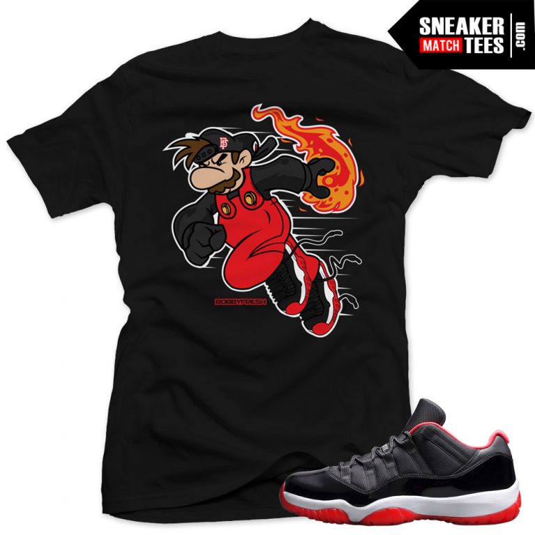 Jordan 11 Bred Lows Matching Sneaker Tees Shirts