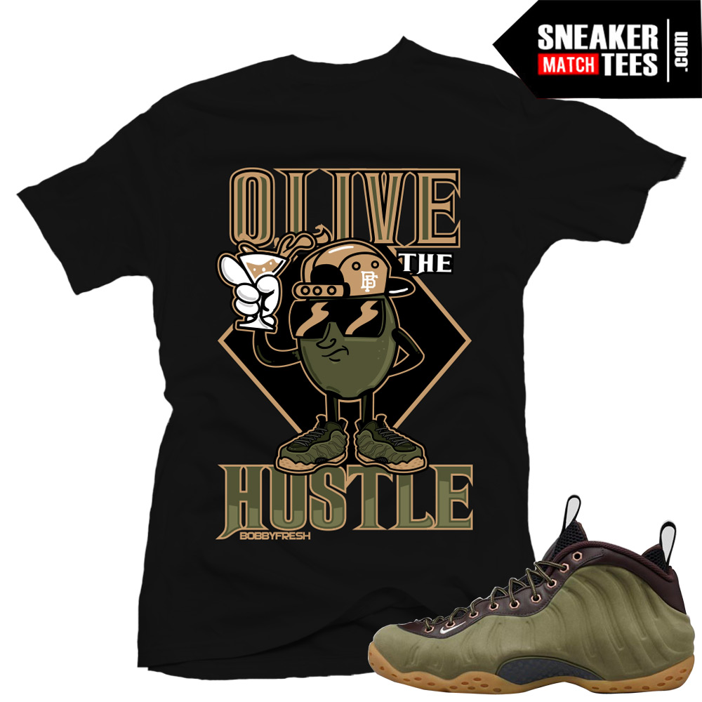 Nike Foams Olive Shirts to match Sneakers