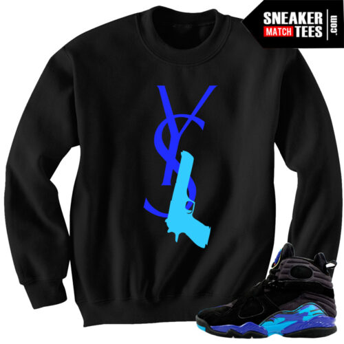 Jordan 8 Aqua matching Crewneck Sweater
