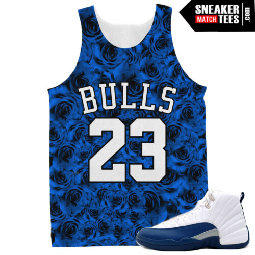 French Blue 12 matching jersey tank t shirt