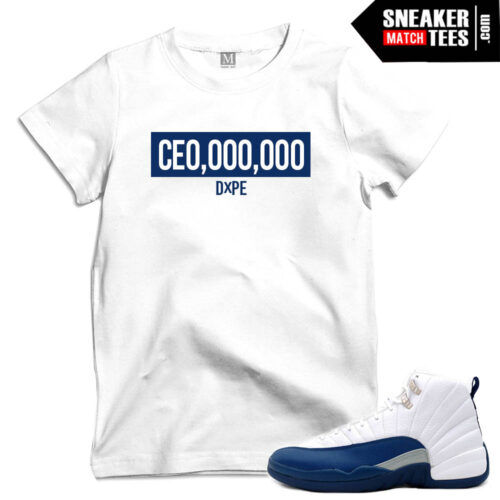 match French Blue 12 sneaker tees