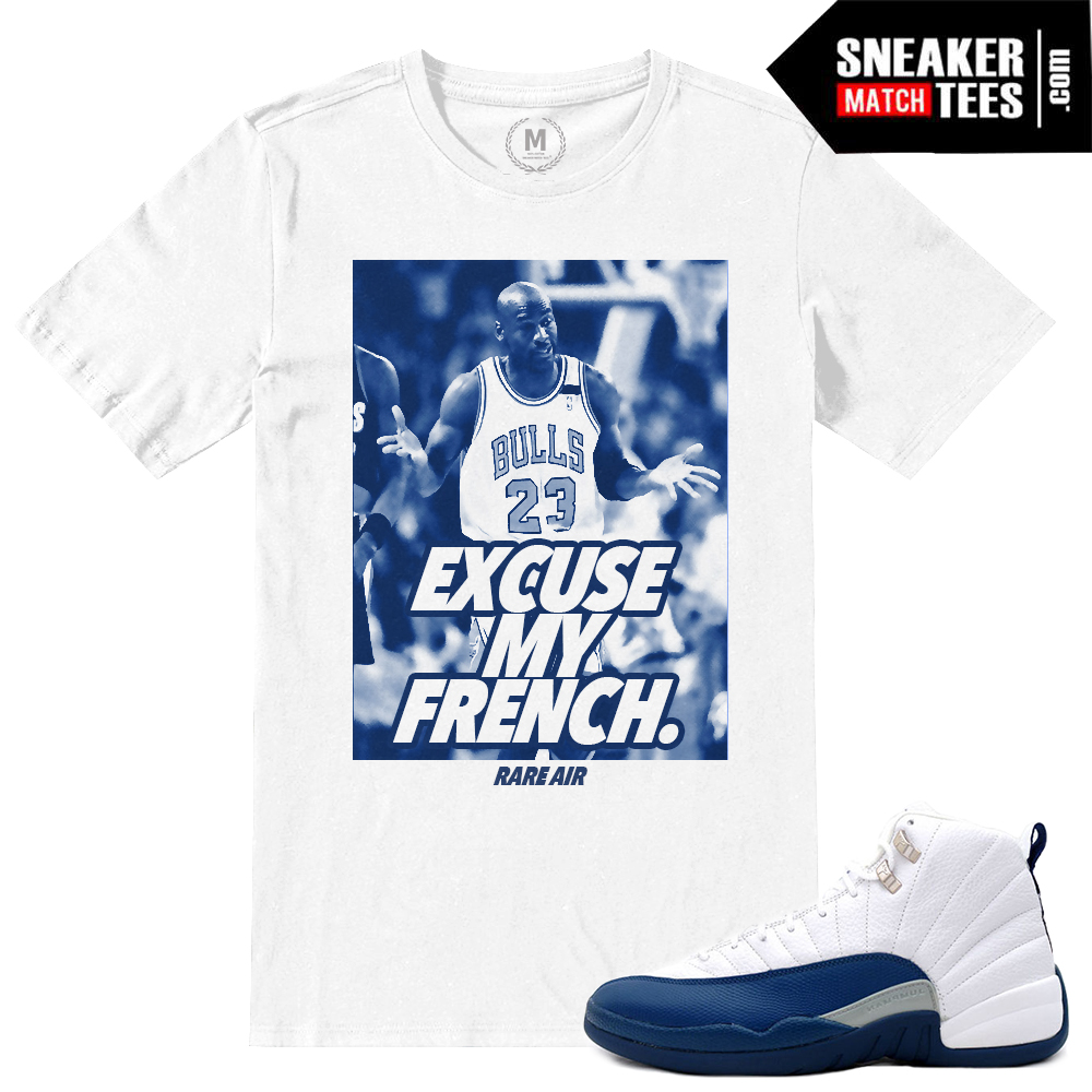 Jordan 12 French Blue | Sneaker Match Tee Collection