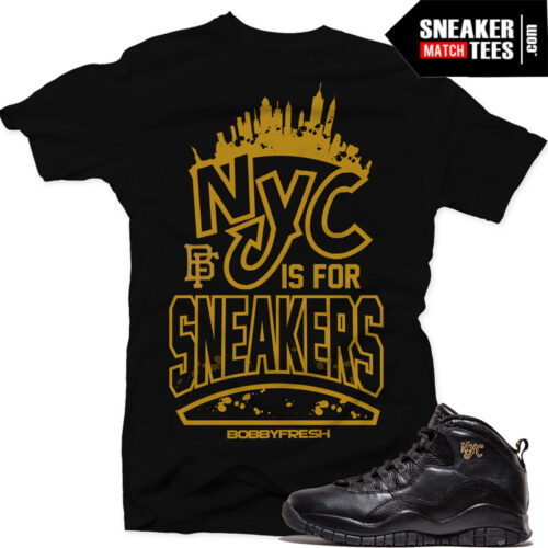 NYC 10s match sneaker tee shirts