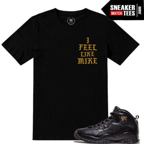NYC 10s matching sneaker tees shirts