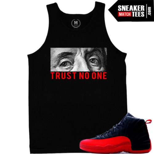 tank top t shirt match jordan black 12 flu game