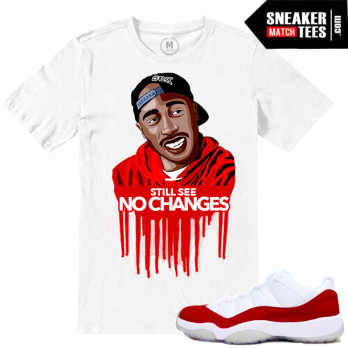 Retro Jordan 11 Varsity Red Sneaker shirts match