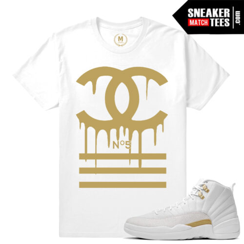 Sneaker tees match Air Jordan 12s OVO