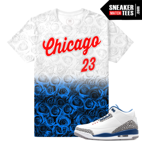 True Blue 3s Sneaker tees match