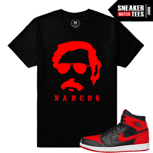 Narcos t shirt Match sneaker Jordan Banned 1s