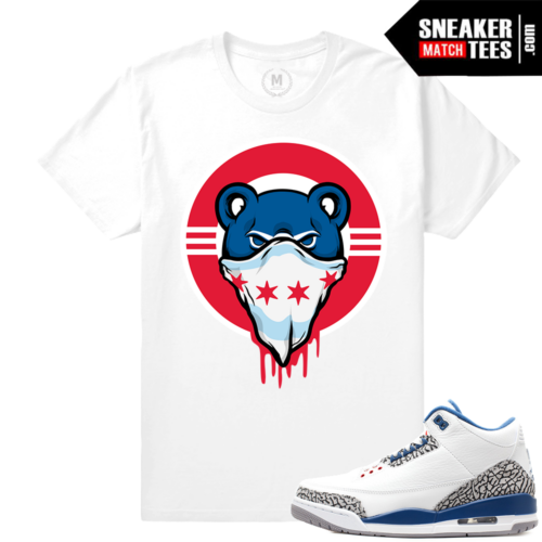 Cubs Drip Tee Match True Blue 3s