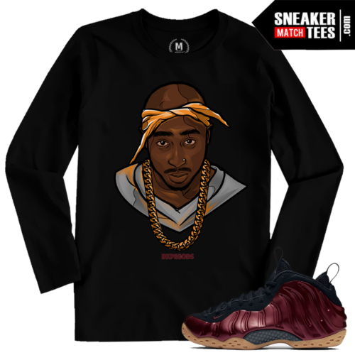 Maroon Foams T Shirt Match Foamposite Maroon