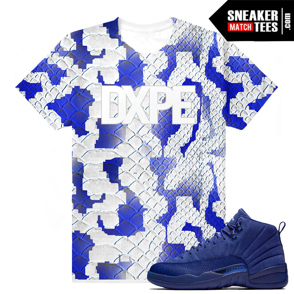 Blue Suede Jordan 12s shirt
