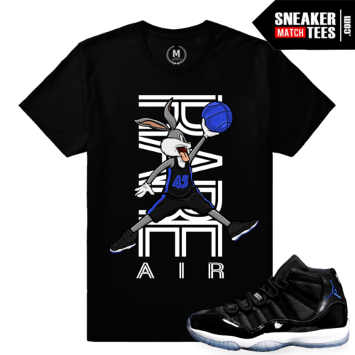 Jordan 11 Space Jam t shirts