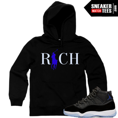 Jordan 11 Space Jam Matching Hoodie