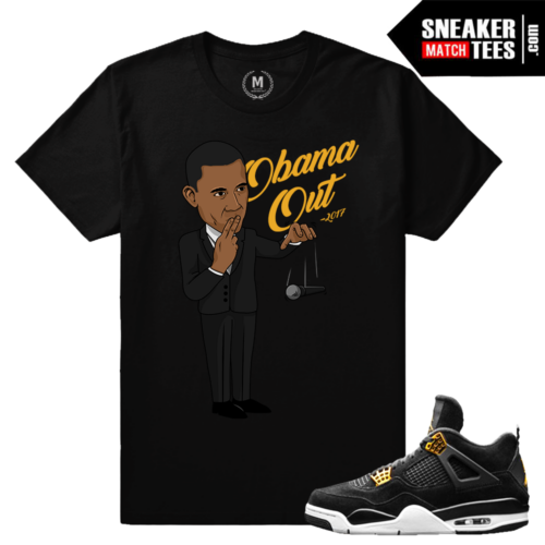 Matching Jordan 4 T shirt Obama