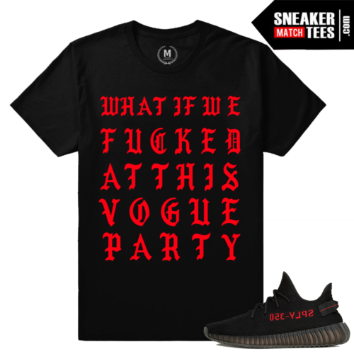 Yeezy boost 350 Red black T shirt