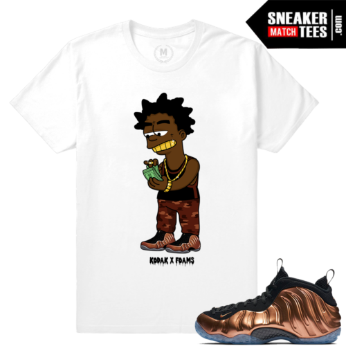 Copper Foamposite Sneaker t shirts