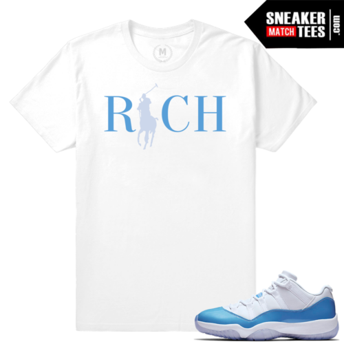 Match Air Jordan 11 UNC sneakers