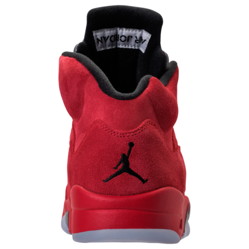 Jordan 5 Red Suede Back View