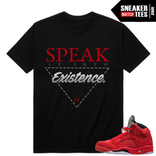 Red Suede 5s Sneaker Match Retro 5 Shirts