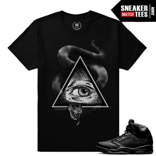 Air Jordan 5 Sneaker t shirt Black Pinnacle 5