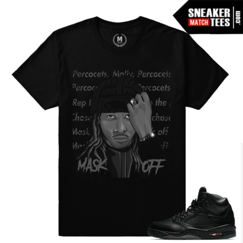 Retro 5 Pinnacle Black sneaker t shirt