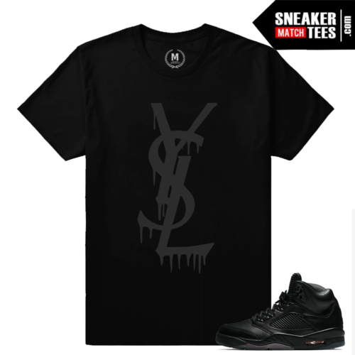 Sneaker tees shirts Jordan 5 Black