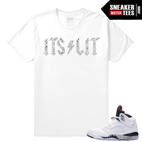 Air Jordan 5 Cement Streetwear tee