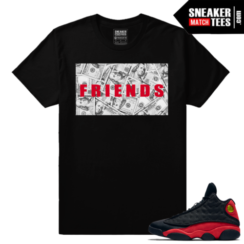 Jordan 13 Bred matching sneaker tees streetwear clothing