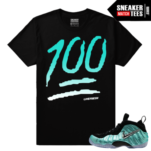 Island Green shirts Taupe match Foamposites