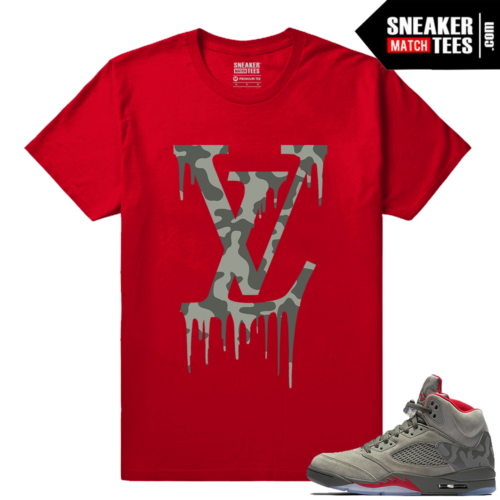 Jordan 5 Camo Sneaker Streetwear tees