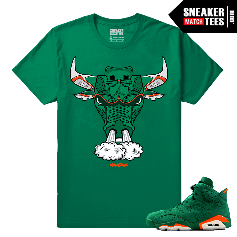Gatorade 6s Green Sneaker tees Sixes Bull