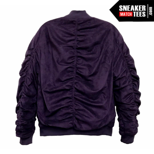 Bomber Jacket Purple Suede