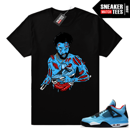 Jordan 4 Cactus Jack Travis Scott tee