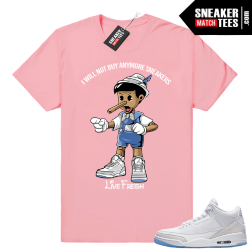 Air Jordan 3 Pure White shirt outfit _pink