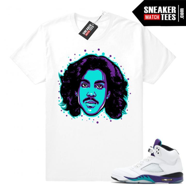 Air Jordan 5 Grape Fresh Prince 2018 Official Sneaker Match Tees