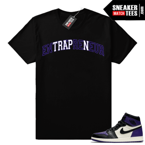 Jordan 1 Court Purple sneaker shirt