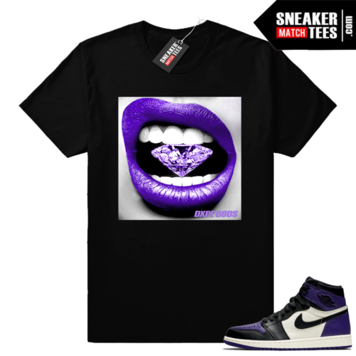 Jordan 1 sneaker tees Court Purple