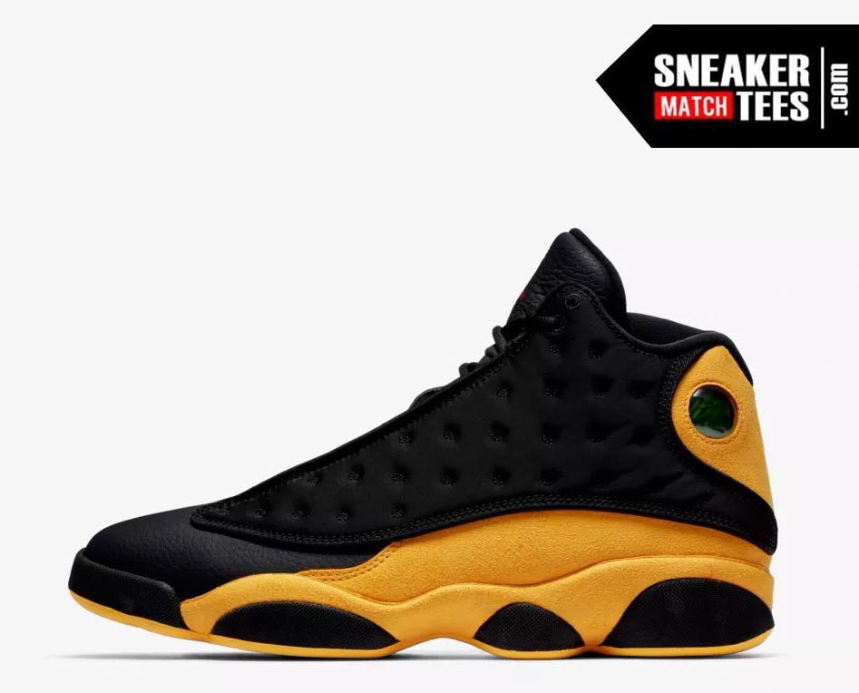 yellow and black jordan 13s