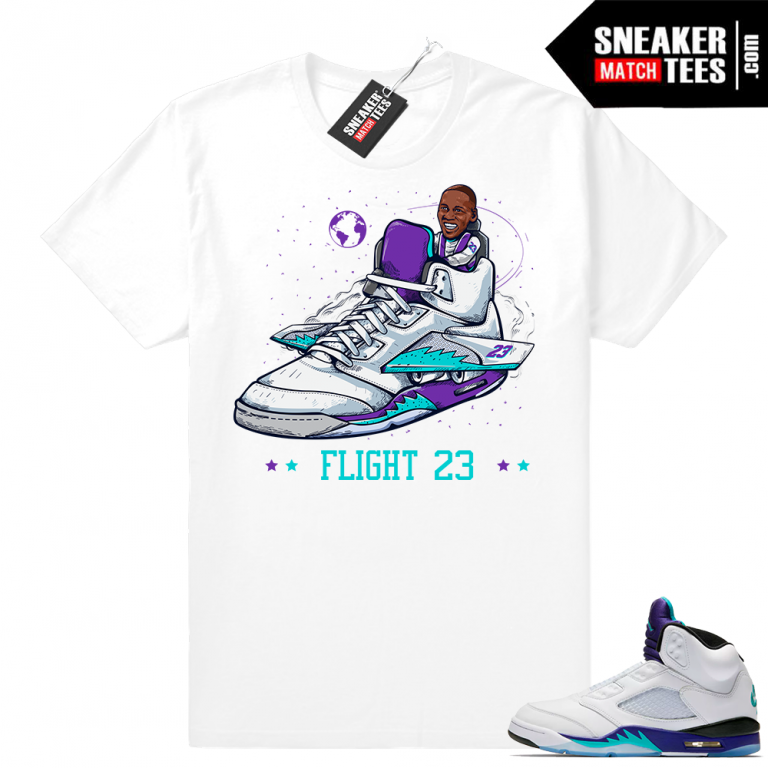 Air Jordan 5 Grape Fresh Prince 2018 Official Sneaker Match Tees