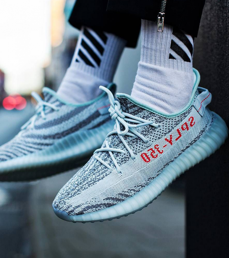Yeezys Blue tint
